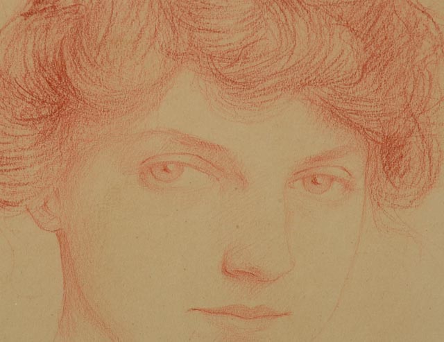 Donald Gordon Squier Original Conte Portrait