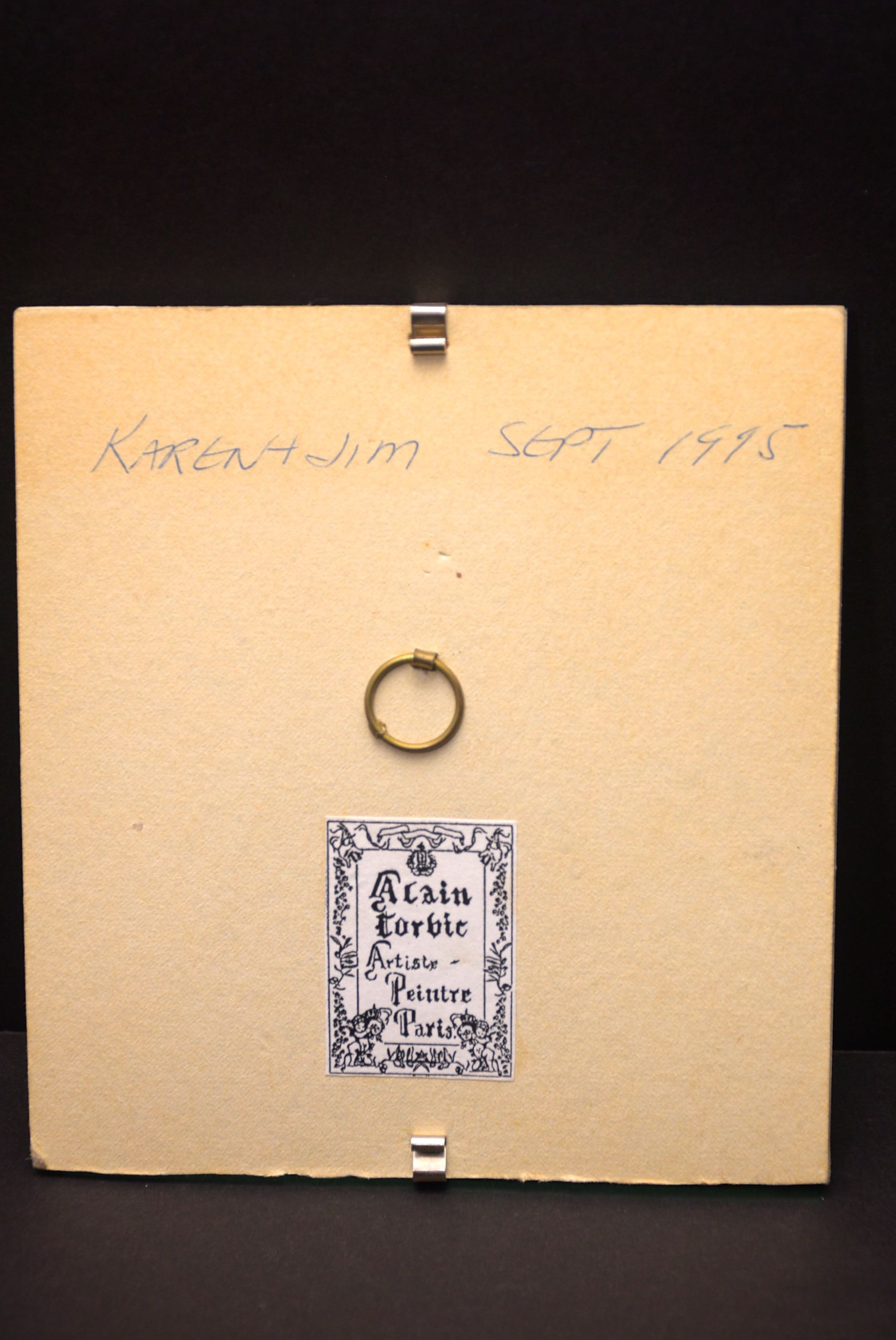 Alain Corbic Original Watercolor - Eiffel Tower