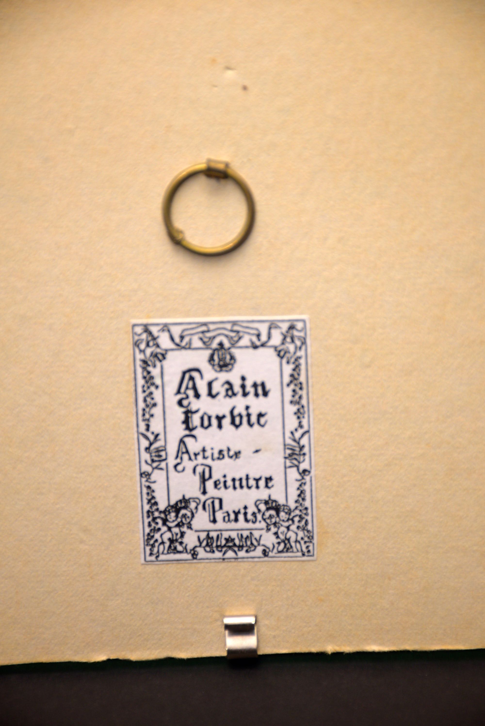 Alain Corbic Original Watercolor - Eiffel Tower