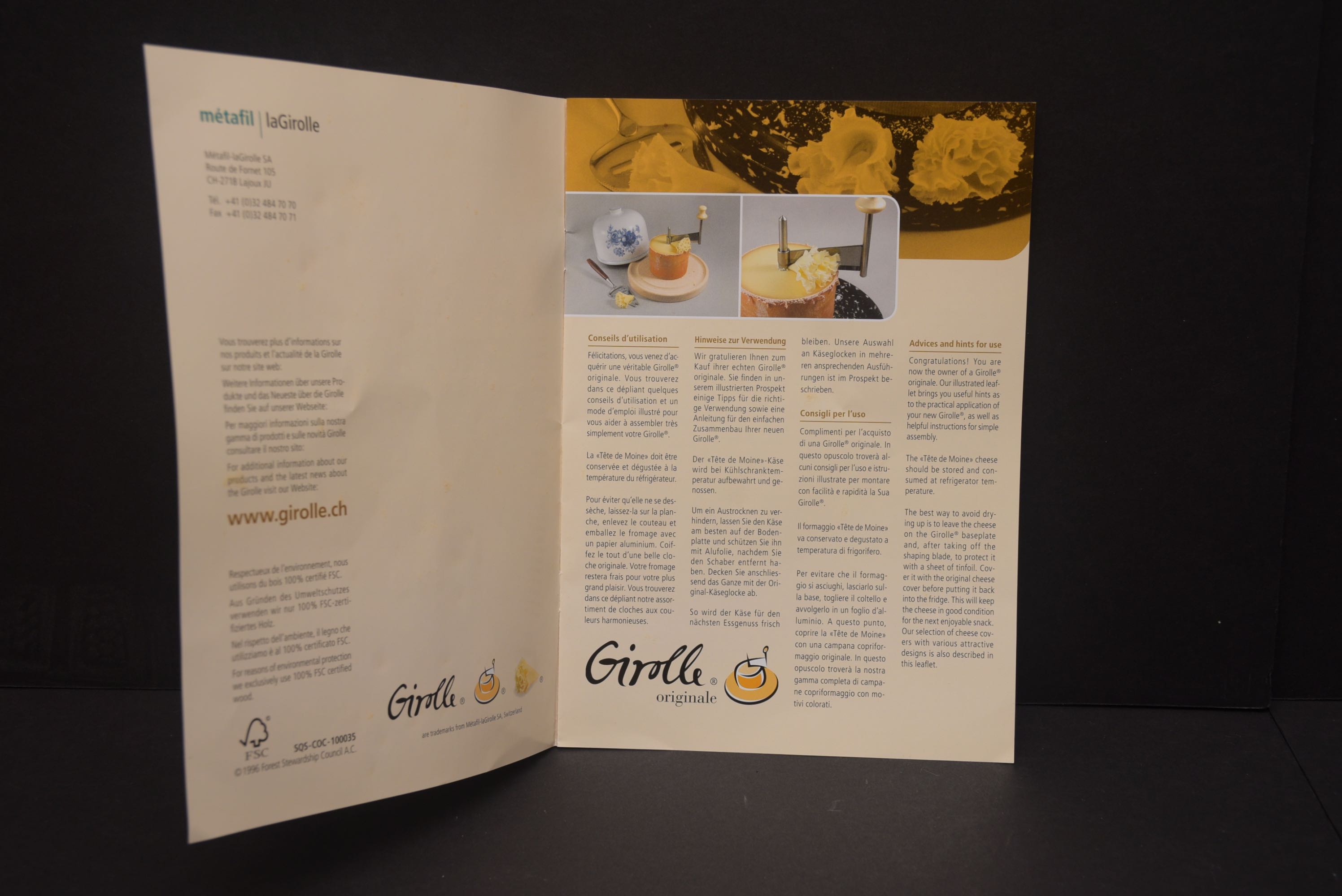 Girolle French Cheese Shaver