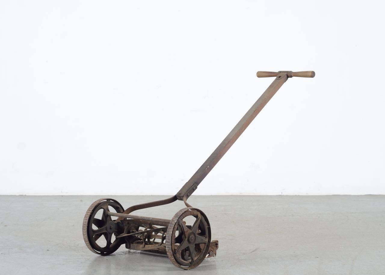 Antique Winston Wooden Reel Push Mower