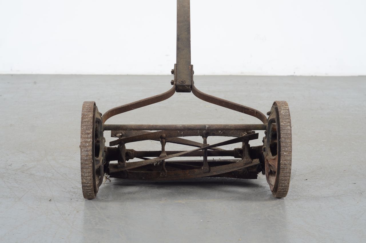 Antique Winston Wooden Reel Push Mower