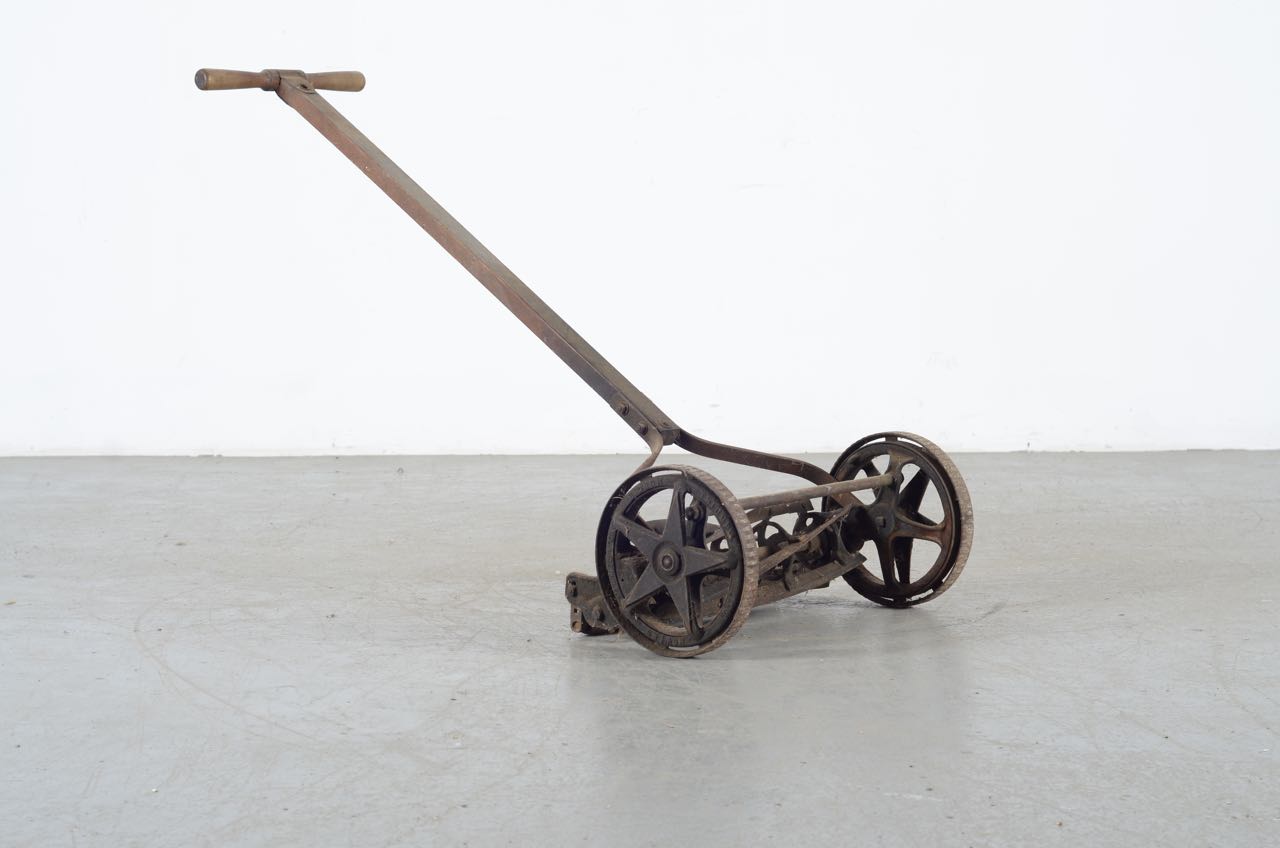 Antique Winston Wooden Reel Push Mower