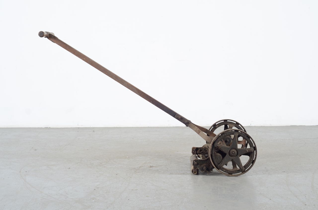 Antique Winston Wooden Reel Push Mower