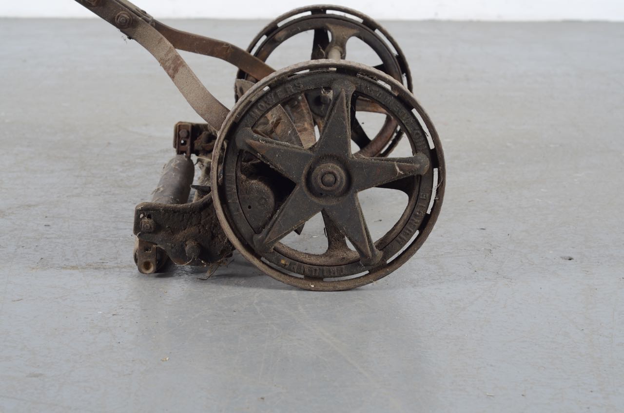 Antique Winston Wooden Reel Push Mower