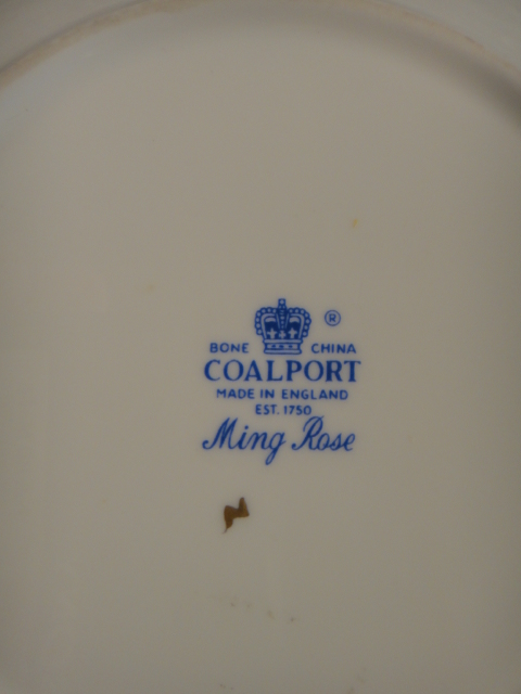 Coalport China "Ming Rose" Pattern