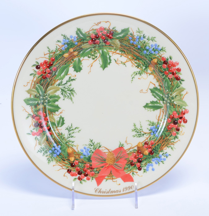 Ten Lenox Collectible Christmas Plates
