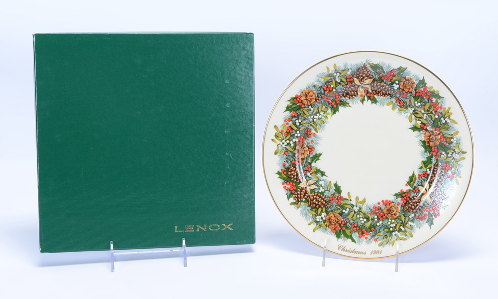 Ten Lenox Collectible Christmas Plates