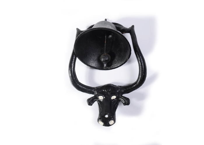 Vintage Cast Iron Cow Dinner Bell