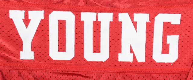 Steve Young Signed 49ers Football Jersey