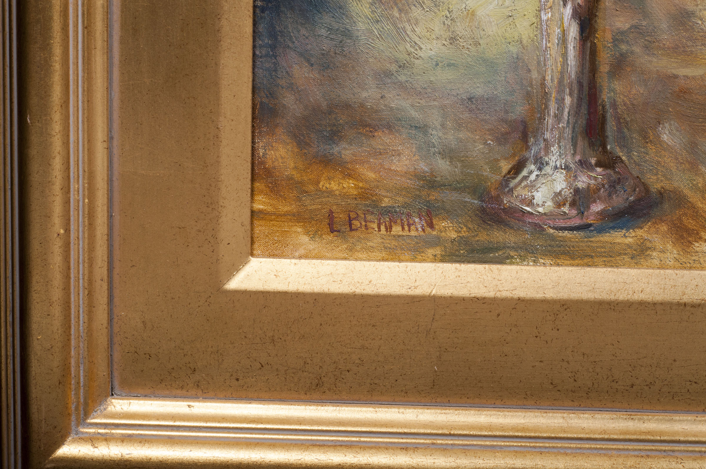 Lisa Beaman "One White Rose" Oil on Canvas