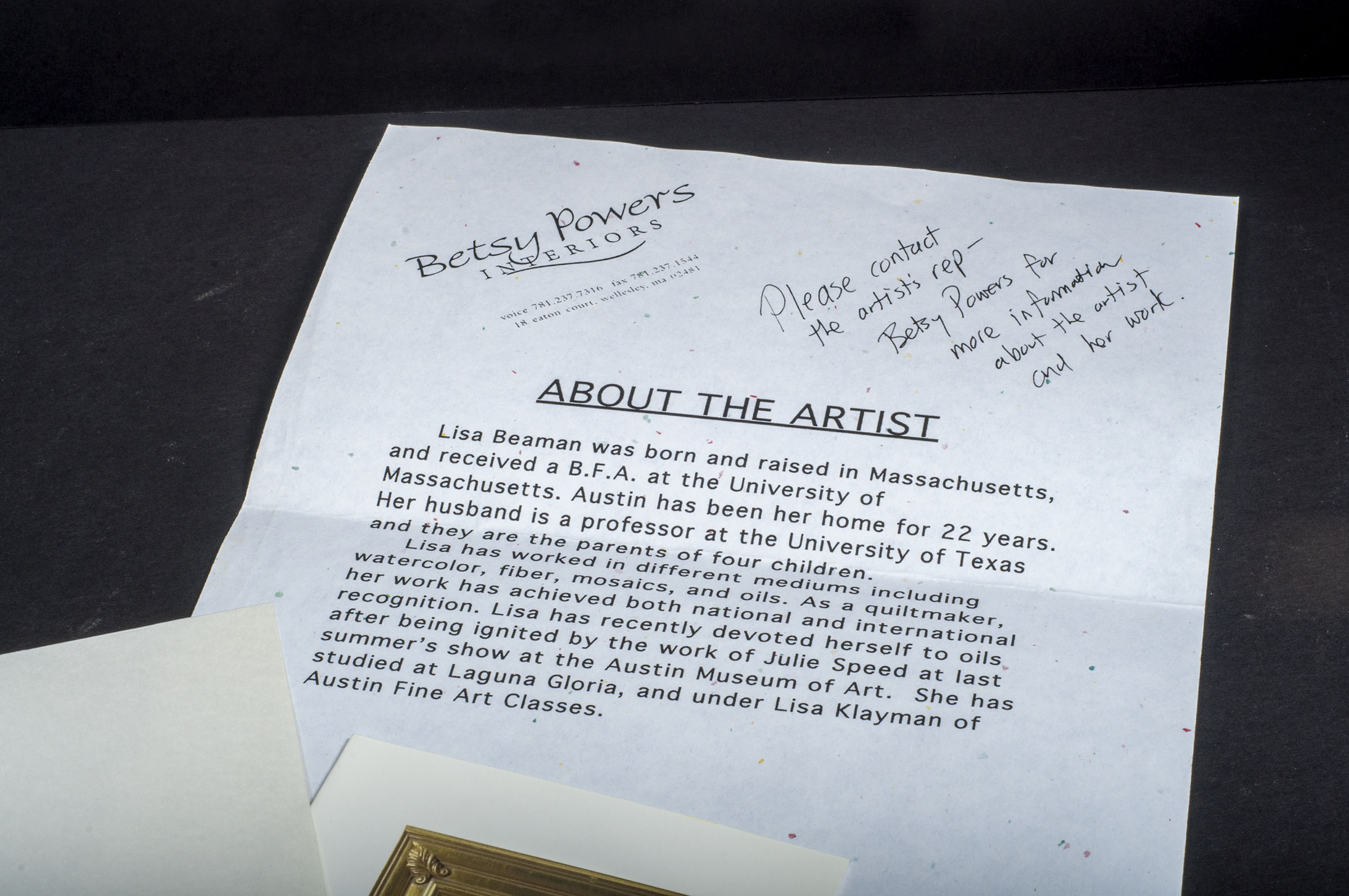 Lisa Beaman "One White Rose" Oil on Canvas