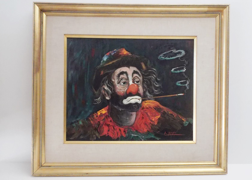 Original Louis Spiegel Clown Painting