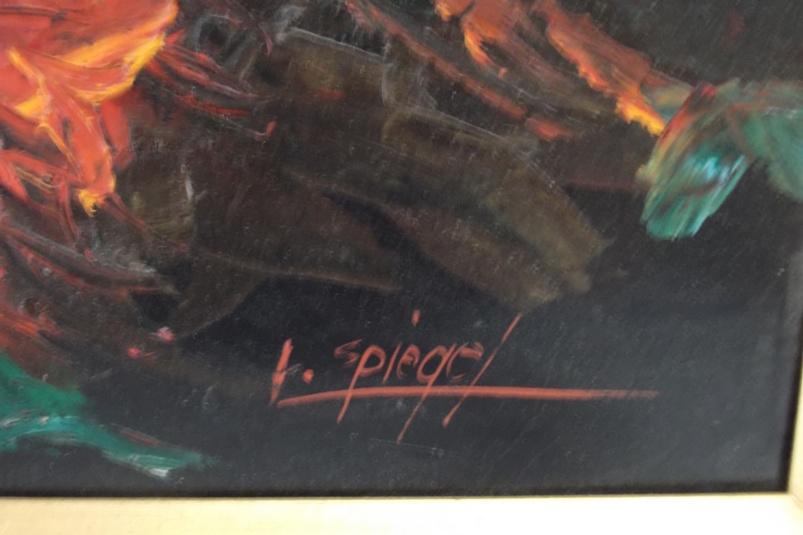 Original Louis Spiegel Clown Painting