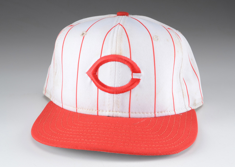 Deion Sanders 1990s Cincinnati Reds Game Used Hat