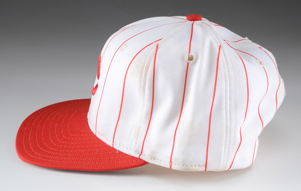 Deion Sanders 1990s Cincinnati Reds Game Used Hat