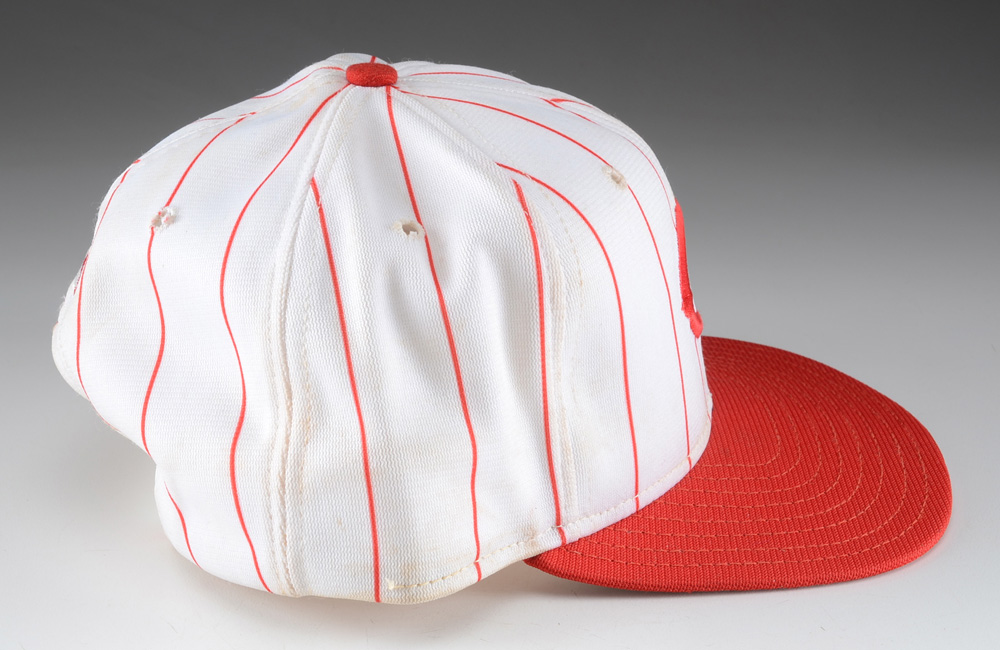 Deion Sanders 1990s Cincinnati Reds Game Used Hat