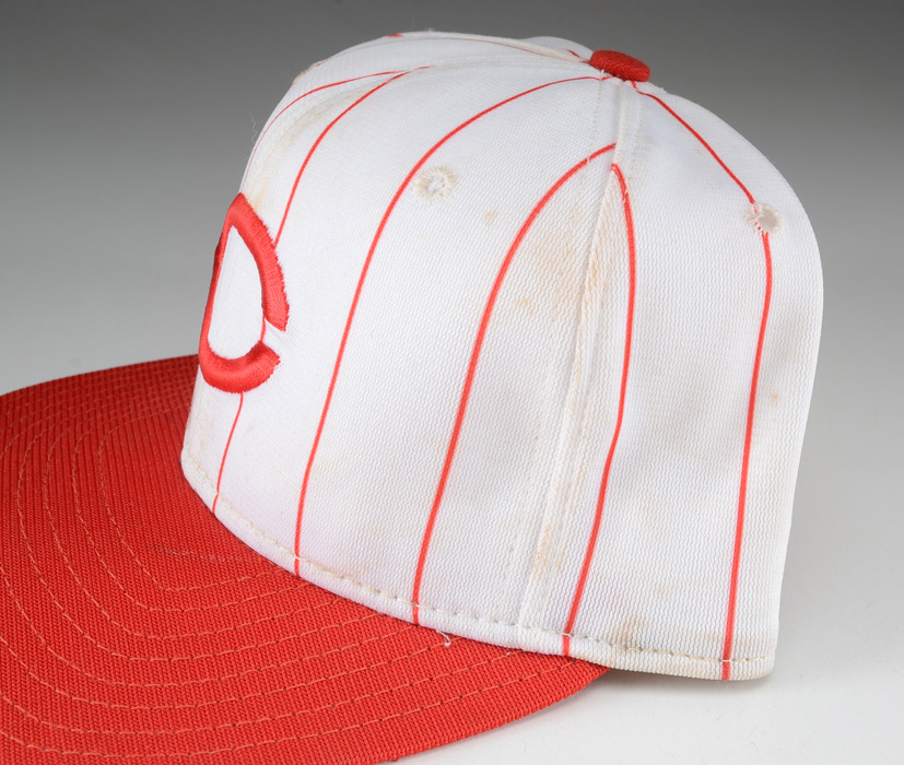 Deion Sanders 1990s Cincinnati Reds Game Used Hat