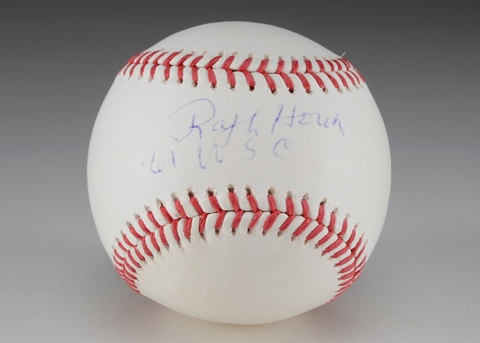 Ralph Houk New York Yankees Signed Rawlings Baseball