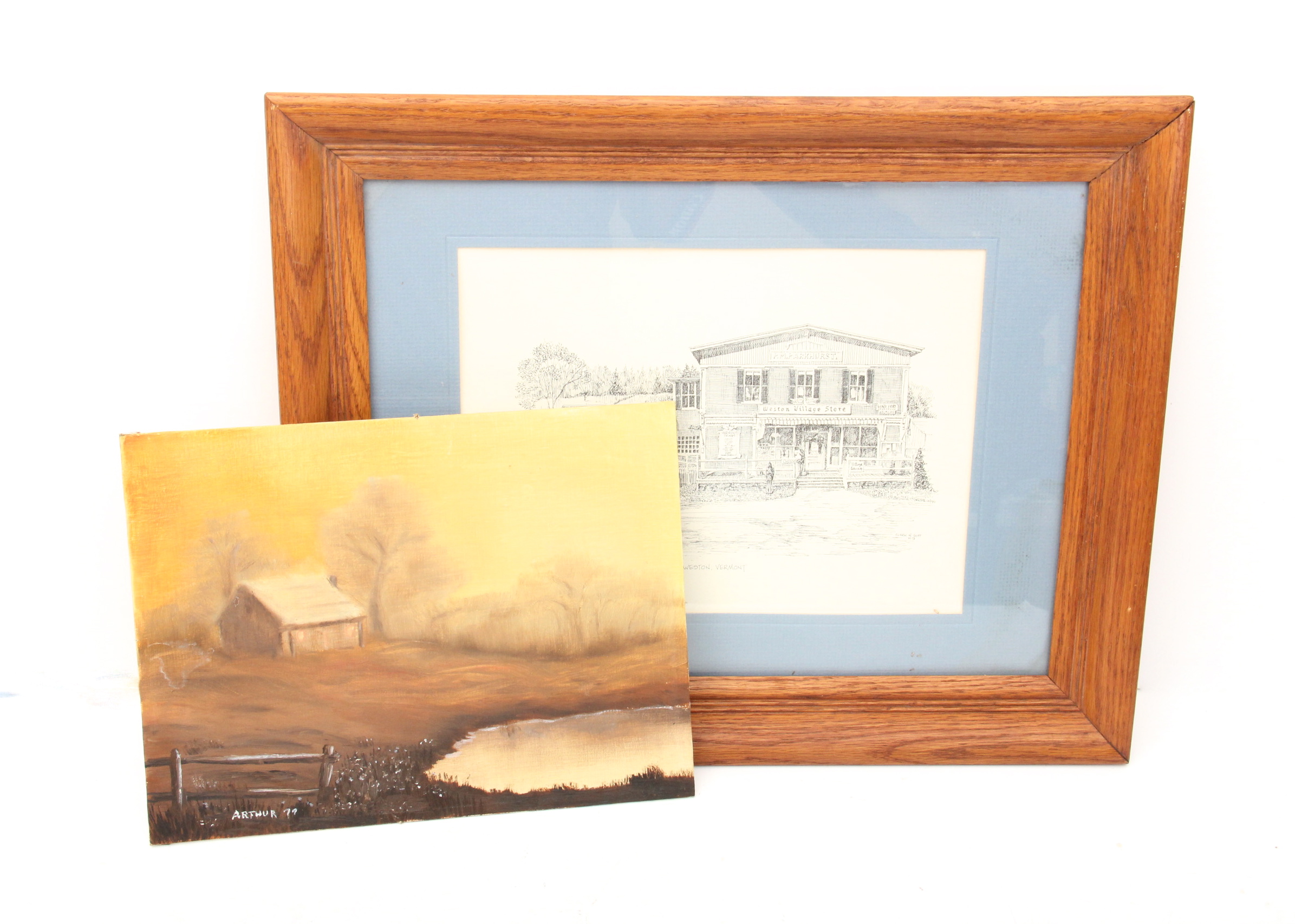 Vintage Art Depicting Rural Scenes