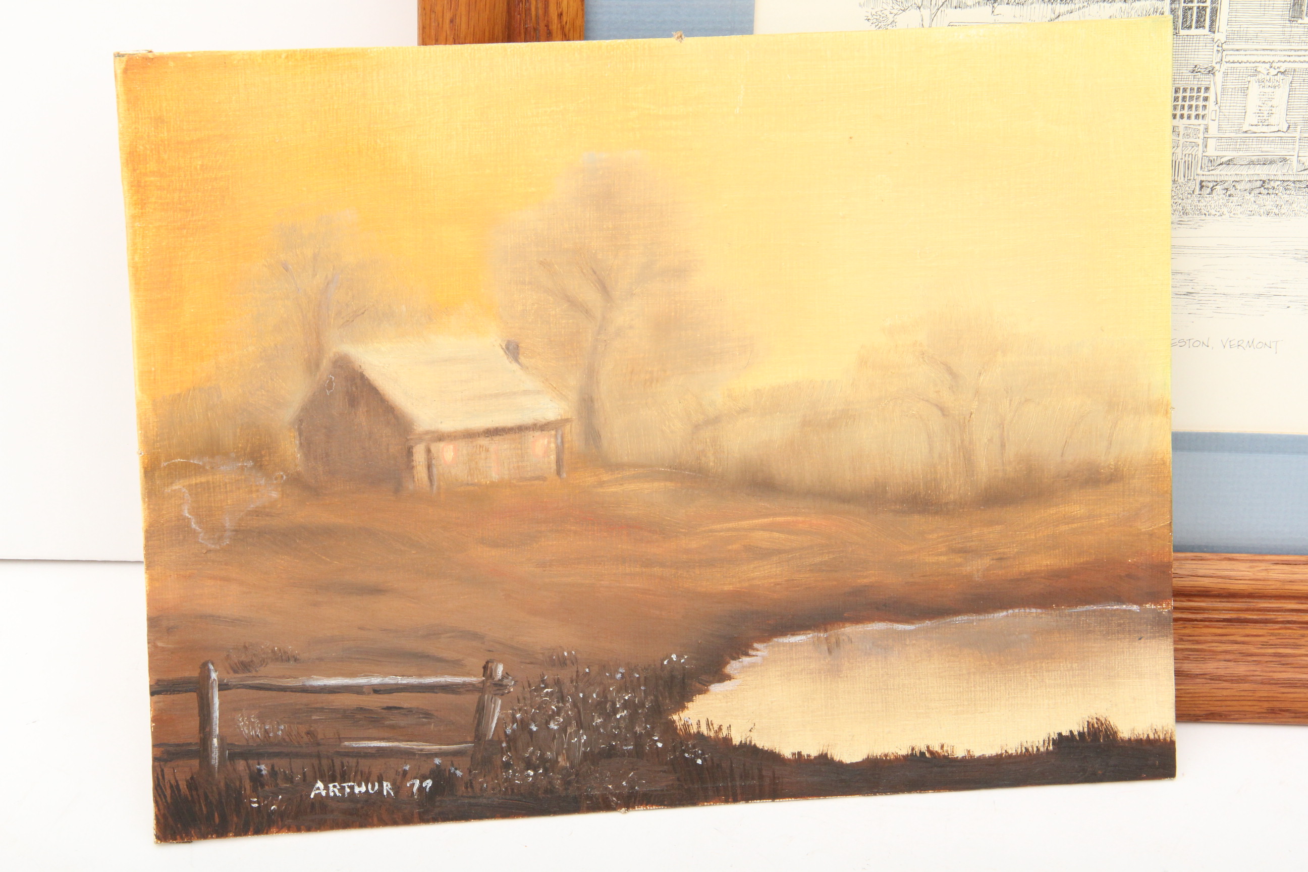 Vintage Art Depicting Rural Scenes