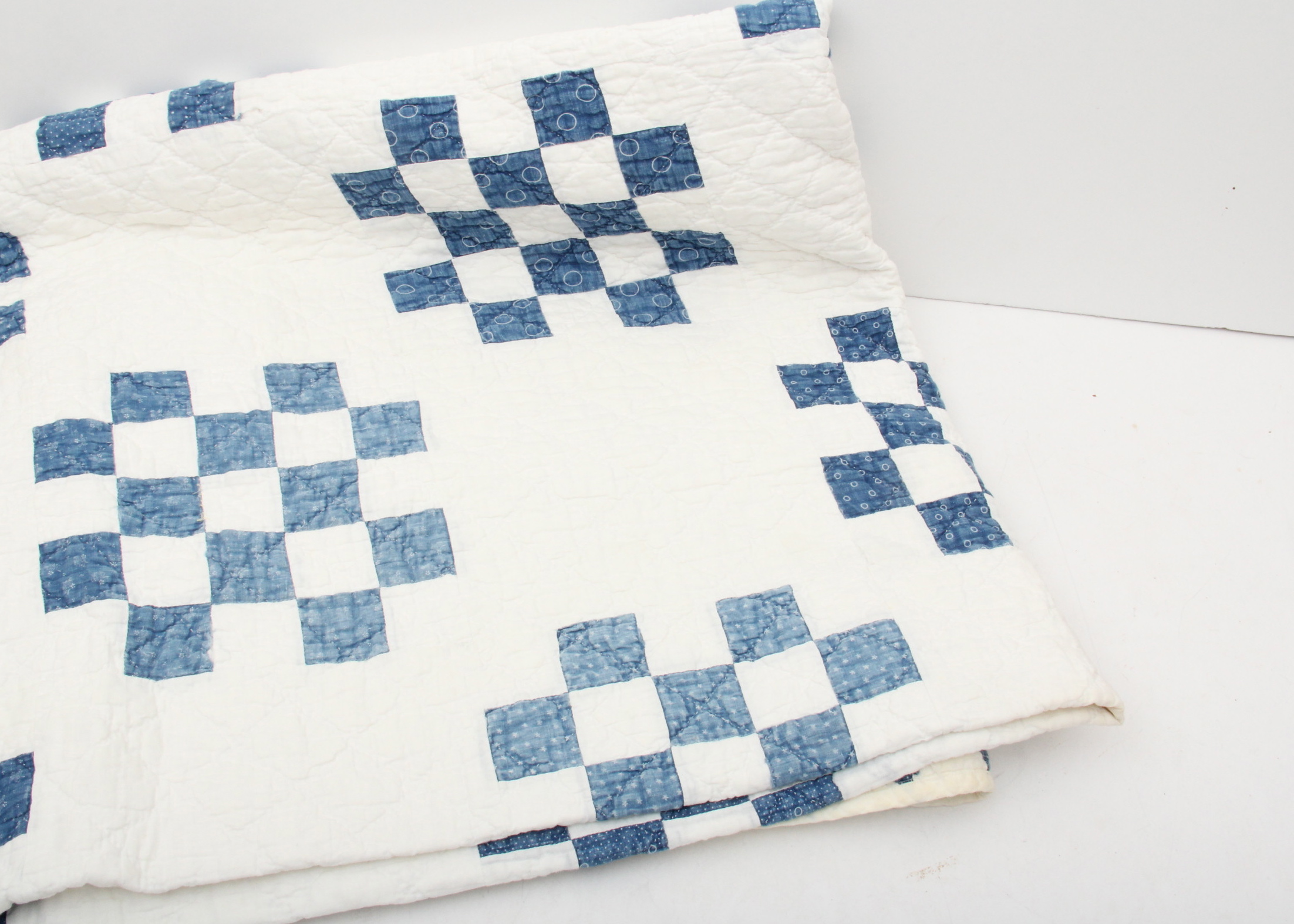 Vintage Blue and White Quilt