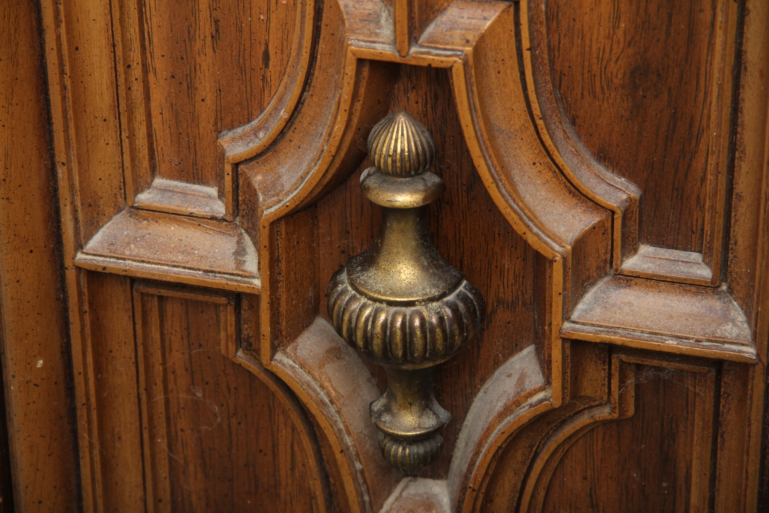 Vintage Fruitwood Finished Bedside Table