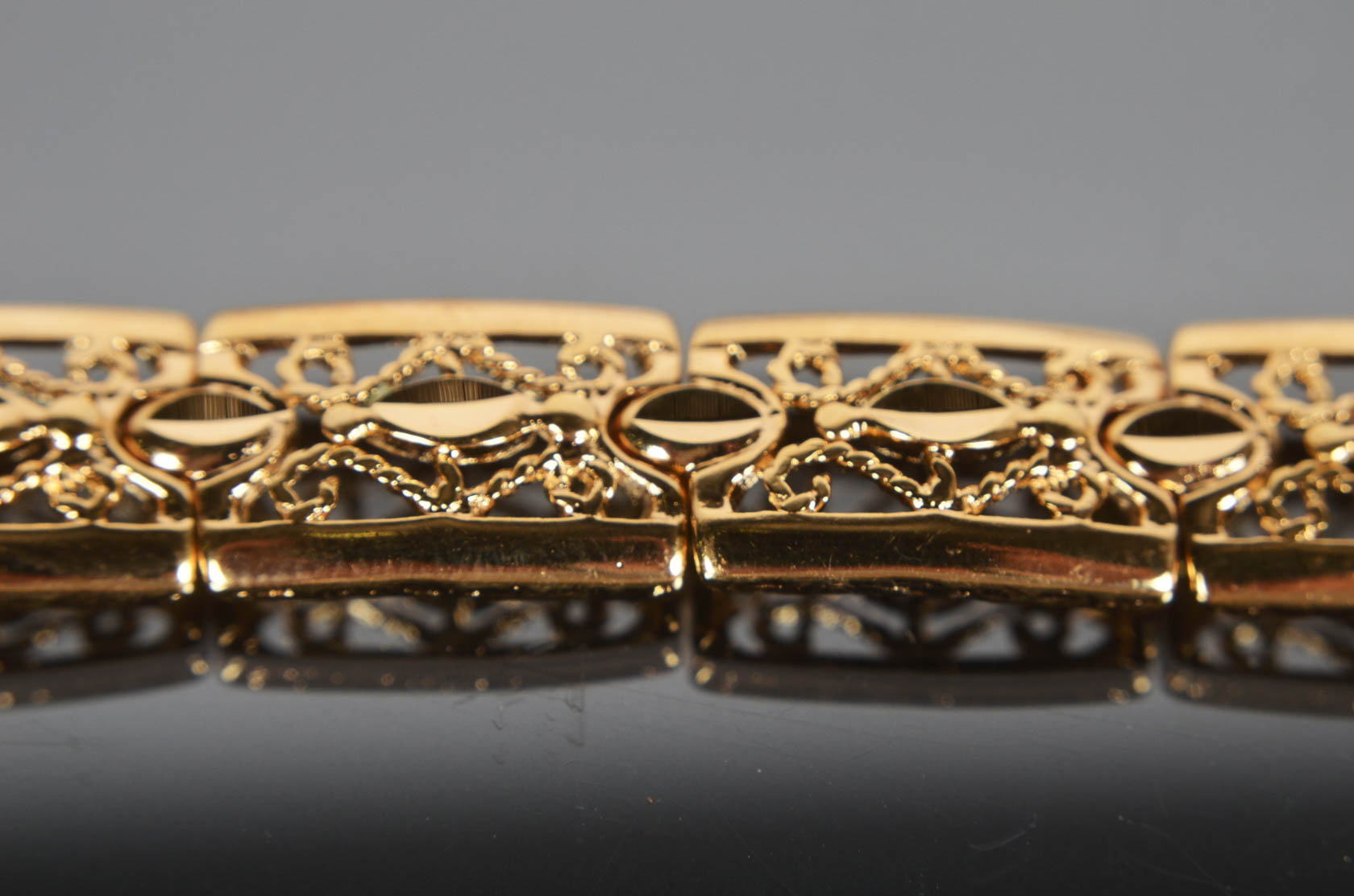 Assortment of Gold Tone Bracelets