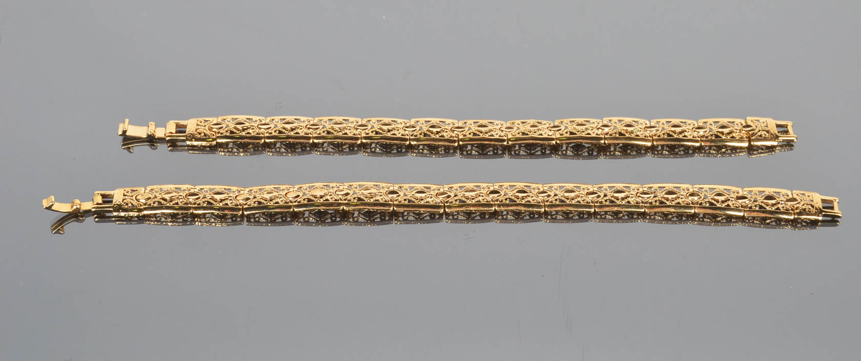 Assortment of Gold Tone Bracelets