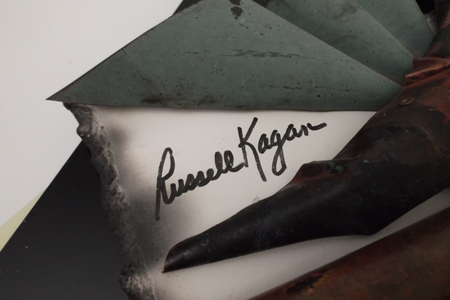 Signed Mid Twentieth Century Russell Kagan Wall Sculpture