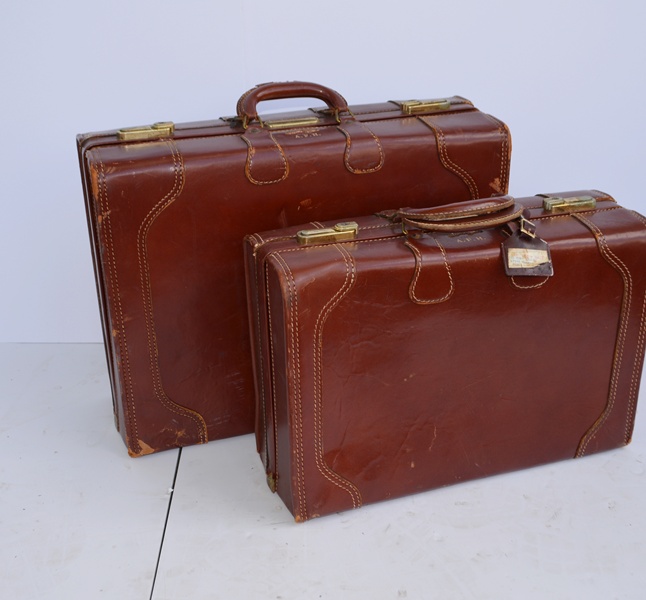 Vintage Superfortress Cognac Leather Luggage