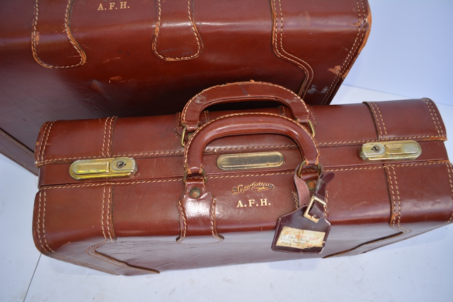 Vintage Superfortress Cognac Leather Luggage