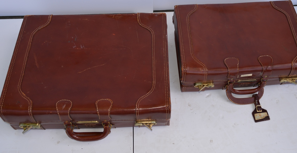 Vintage Superfortress Cognac Leather Luggage