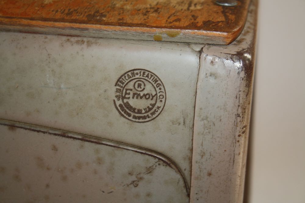 Pair of Vintage School Desks