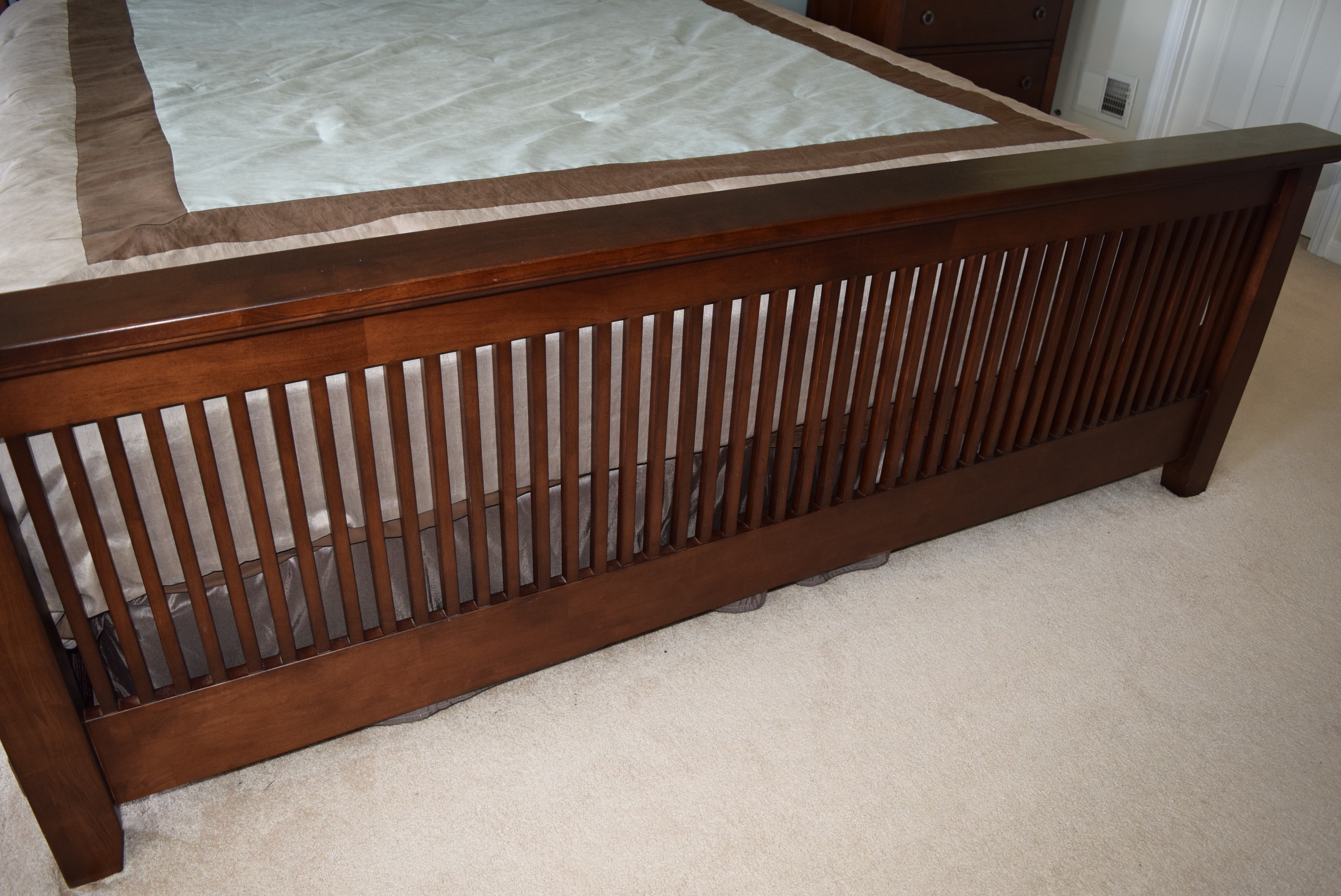 American Signature Arts and Crafts Style King Size Bed