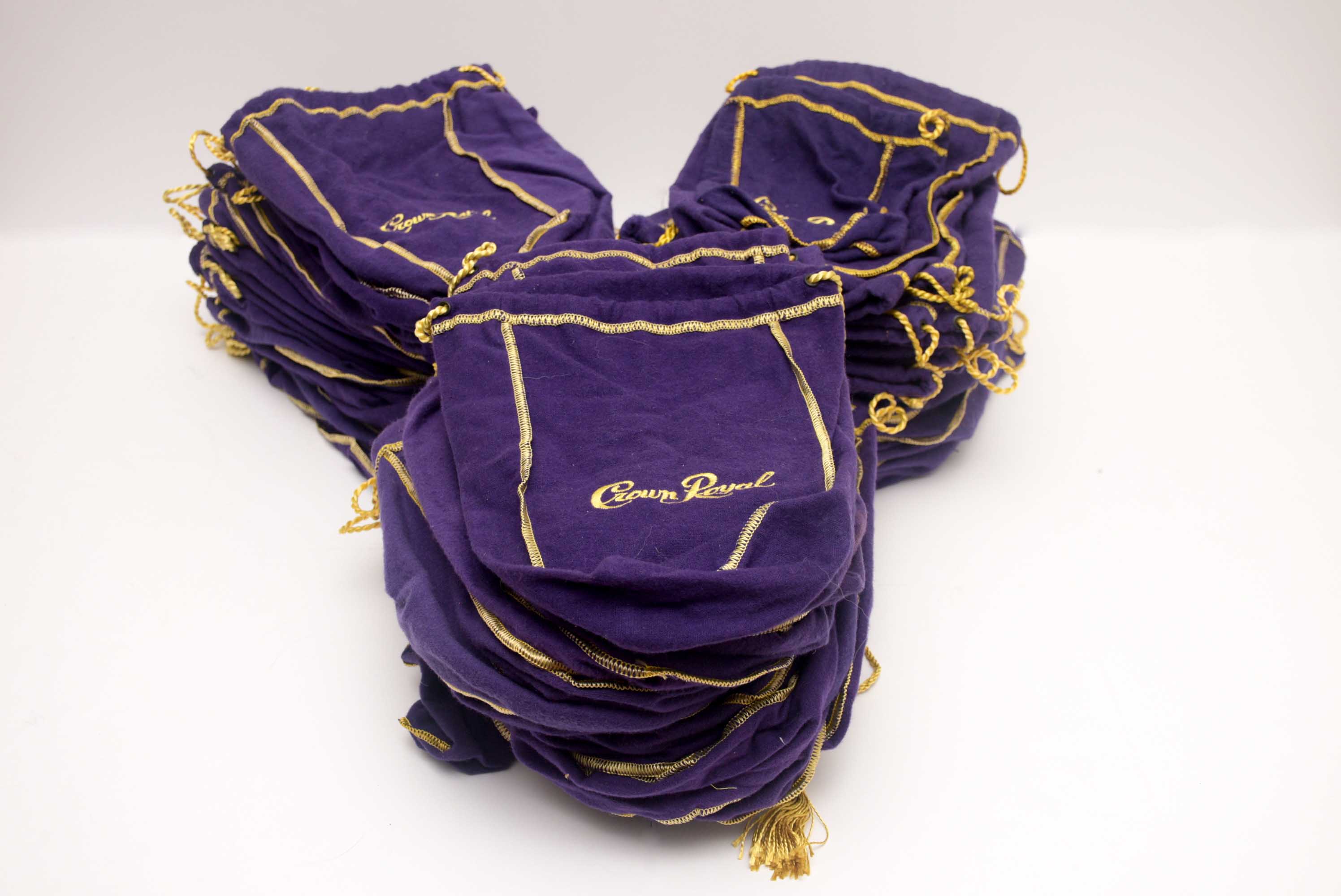 A Crown Royal Box Full of Crown Royal Bags
