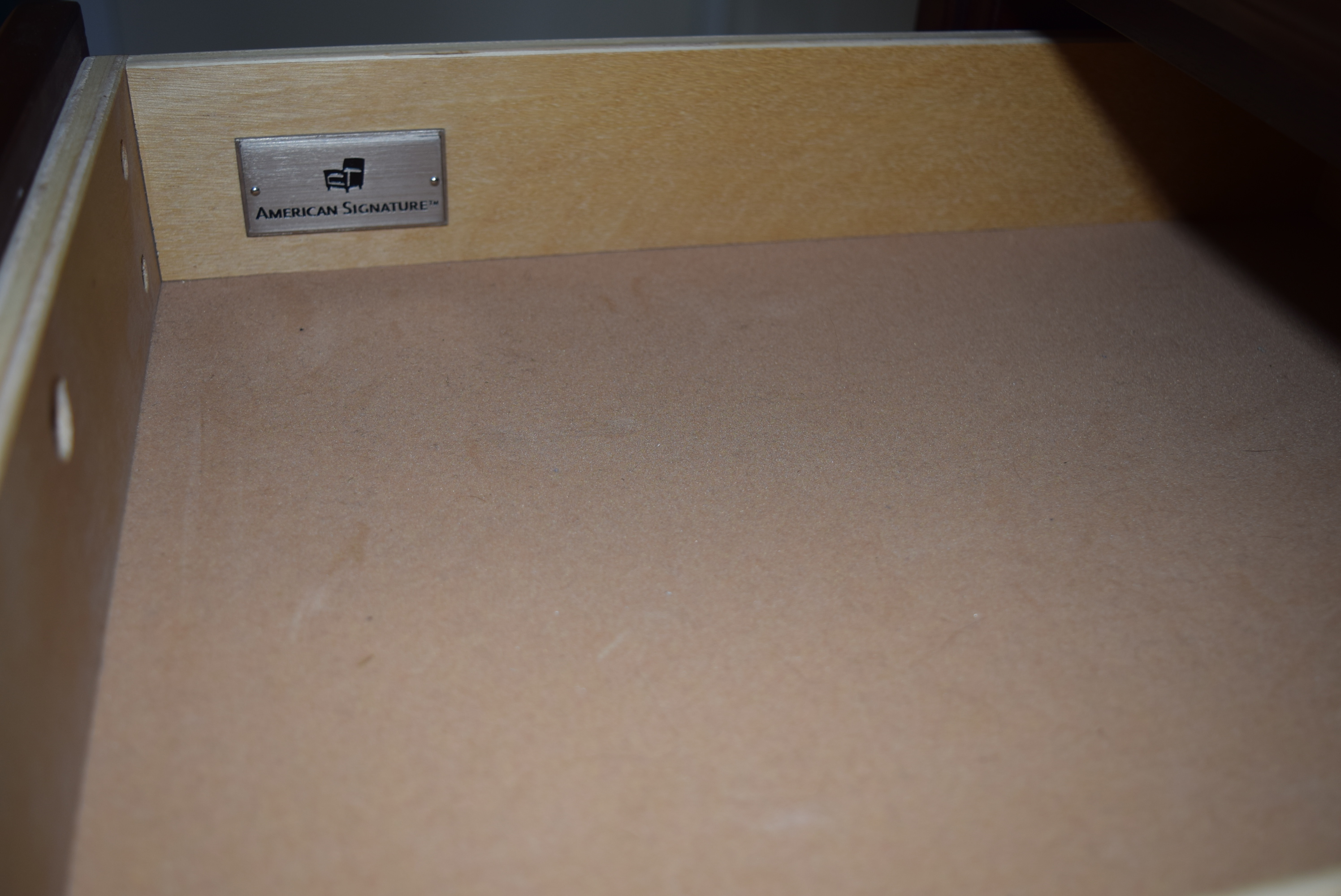 American Signature Arts and Crafts Bedroom Dresser and Mirror