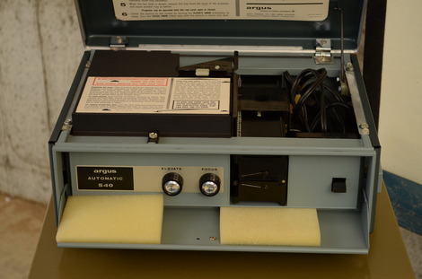 Vintage Projector Screen, Slide Projector and More