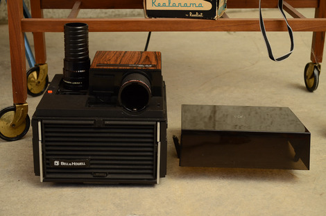 Vintage Projector Screen, Slide Projector and More