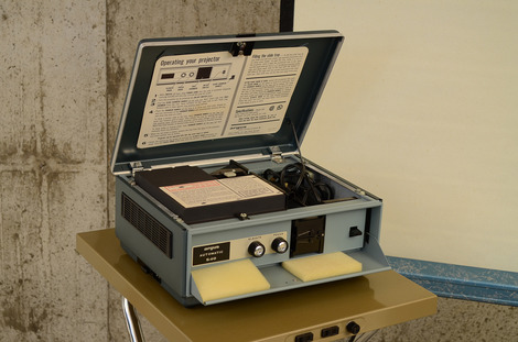 Vintage Projector Screen, Slide Projector and More