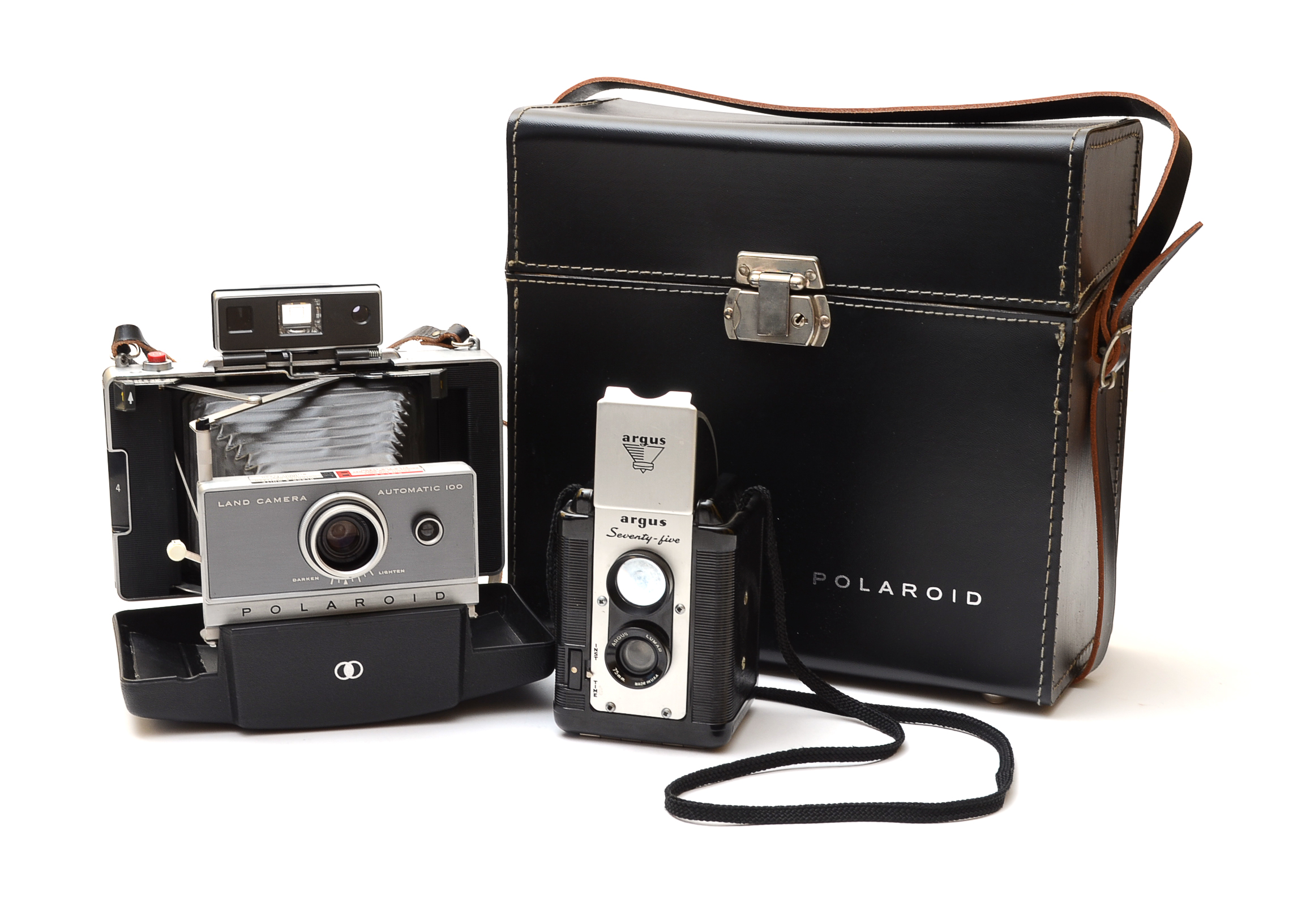 Polaroid Automatic 100 and Argus Seventy-Five Cameras