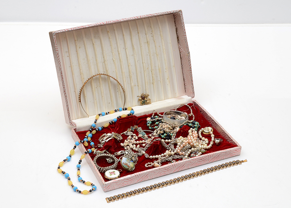 Vintage Jewelry and Box