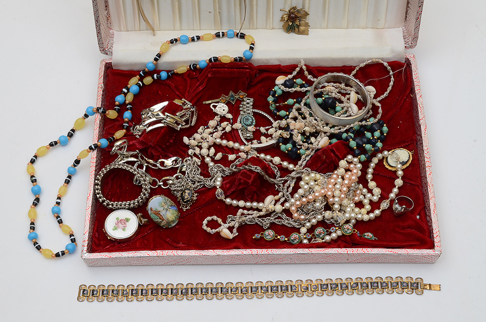 Vintage Jewelry and Box
