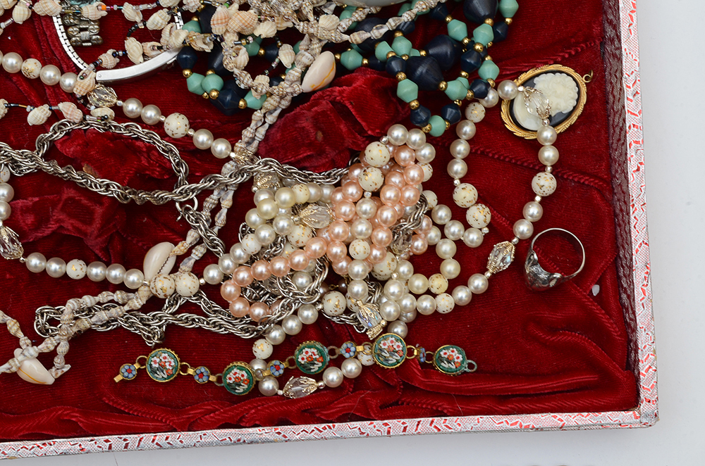 Vintage Jewelry and Box