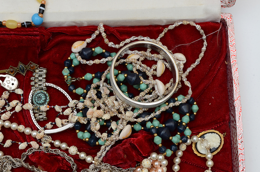 Vintage Jewelry and Box