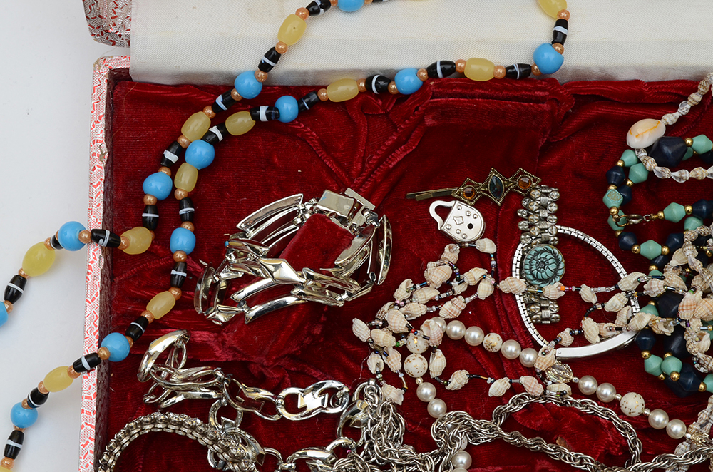 Vintage Jewelry and Box