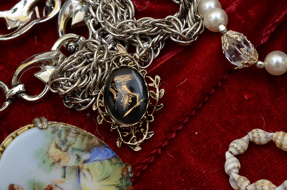 Vintage Jewelry and Box