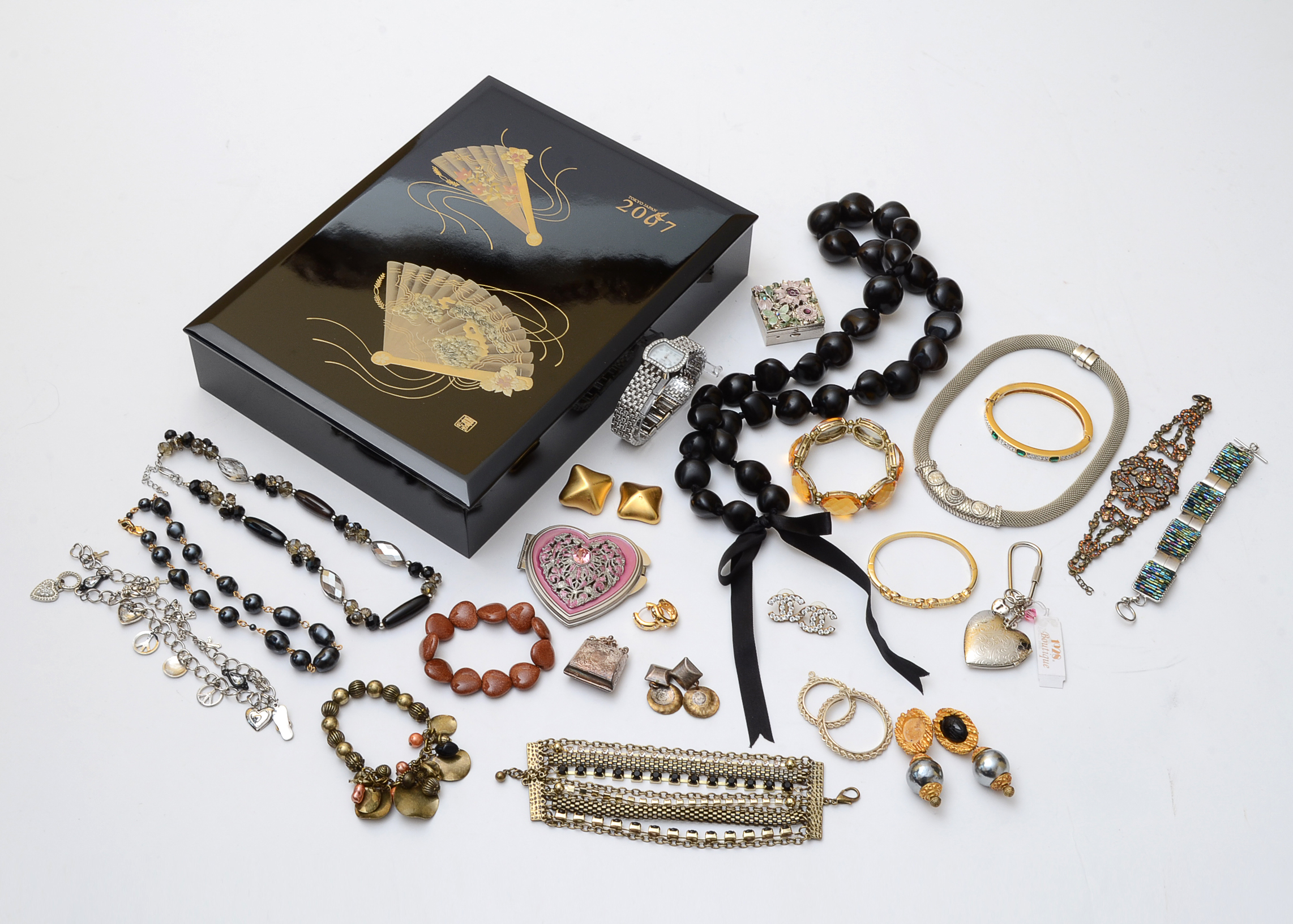 Costume Jewelry Including 1928 Jewelry and Jewelry Box
