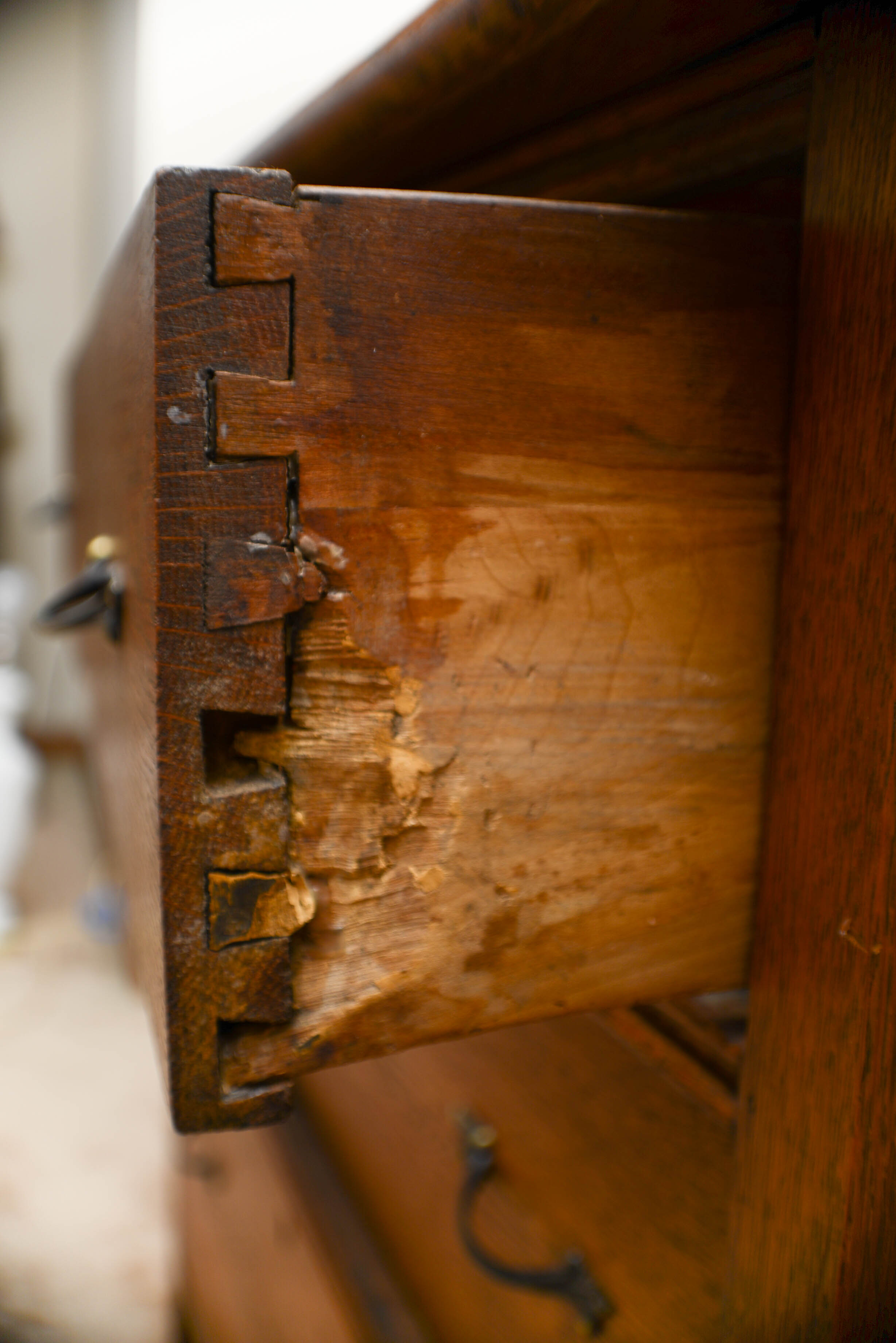Vintage Oak Washstand and Mirror
