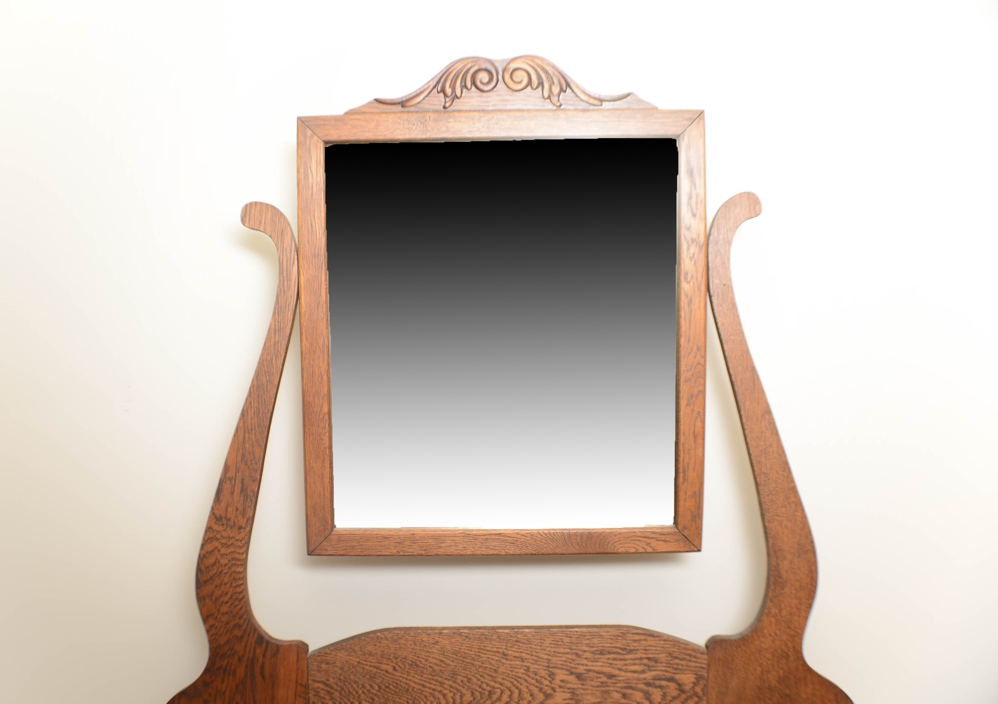 Vintage Oak Washstand and Mirror